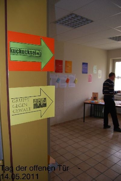 Auch die Gefangenenzeitung "Kuckucksei" hatten einen Stand.